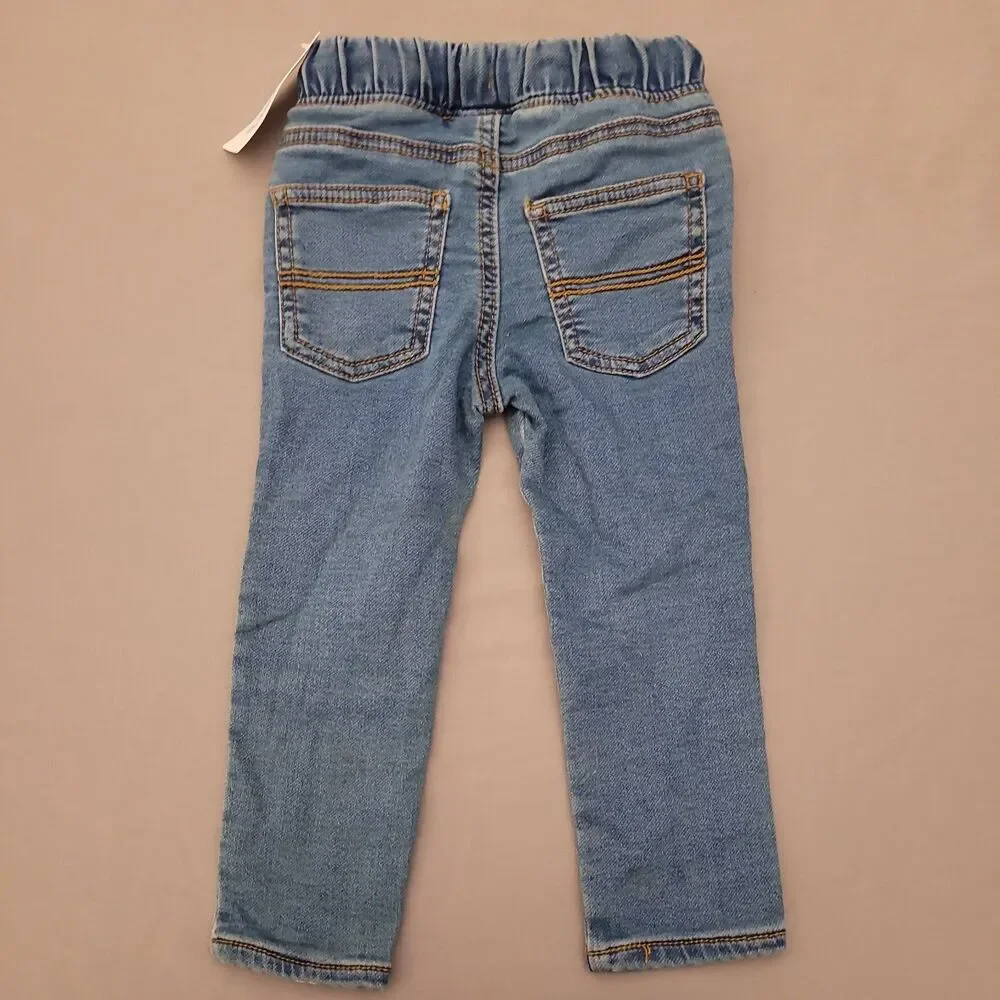 Carter's Toddler Pull-on Denim Pants Drawstring Elastic Waist 2T NWT